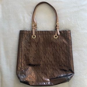 Brown Metallic Purse